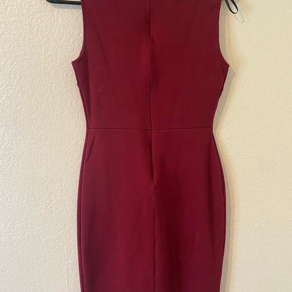 Lulus Maroon bodycon dress - Picture 2 of 4